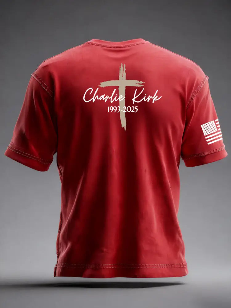 Men’s Freedom Is Not Free R.I.P Charlie Kirk Short Sleeve T-shirt