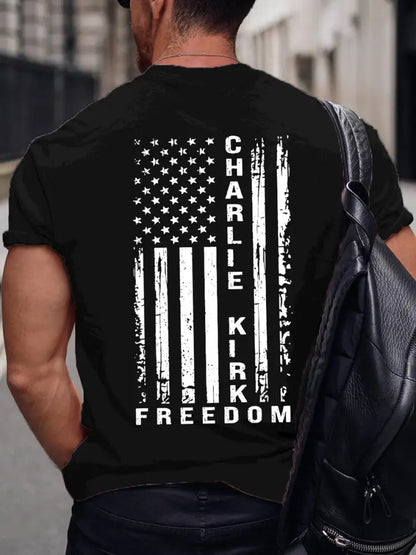 Men’s Freedom Is Not Free R.I.P Charlie Kirk Short Sleeve T-shirt