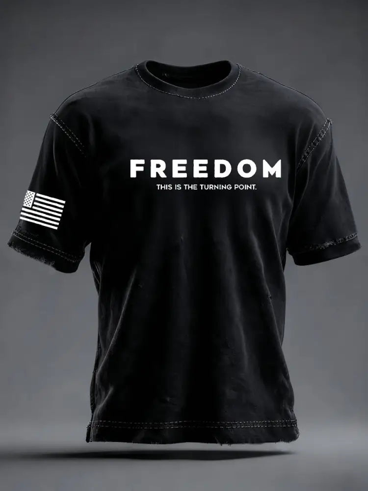 Men’s Freedom Is Not Free R.I.P Charlie Kirk Short Sleeve T-shirt