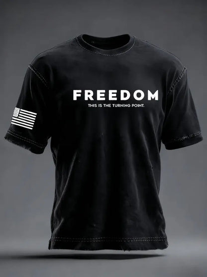 Men’s Freedom Is Not Free R.I.P Charlie Kirk Short Sleeve T-shirt