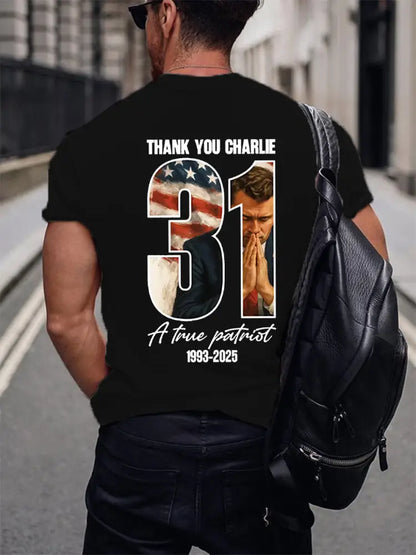 Men’s Freedom Is Not Free R.I.P Charlie Kirk Short Sleeve T-shirt