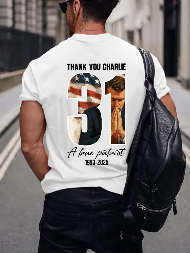 Men’s Freedom Is Not Free R.I.P Charlie Kirk Short Sleeve T-shirt