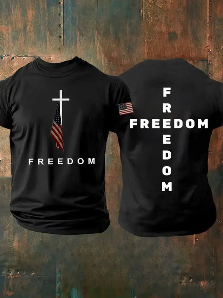 Men’s Freedom Is Not Free R.I.P Charlie Kirk Short Sleeve T-shirt Black / S