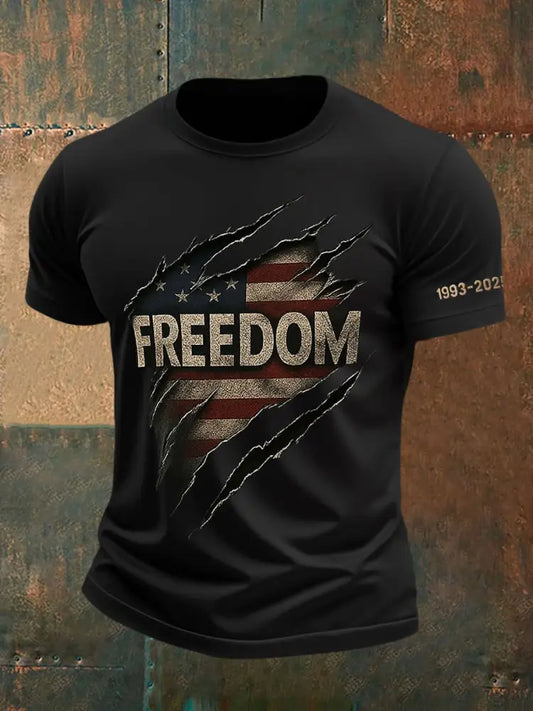 Men’s Freedom Is Not Free R.I.P Charlie Kirk Short Sleeve T-shirt Black / S