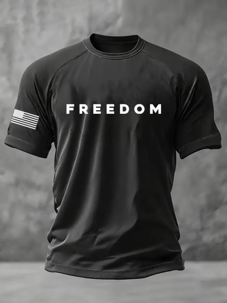 Men’s Freedom Is Not Free R.I.P Charlie Kirk Short Sleeve T-shirt Black / S
