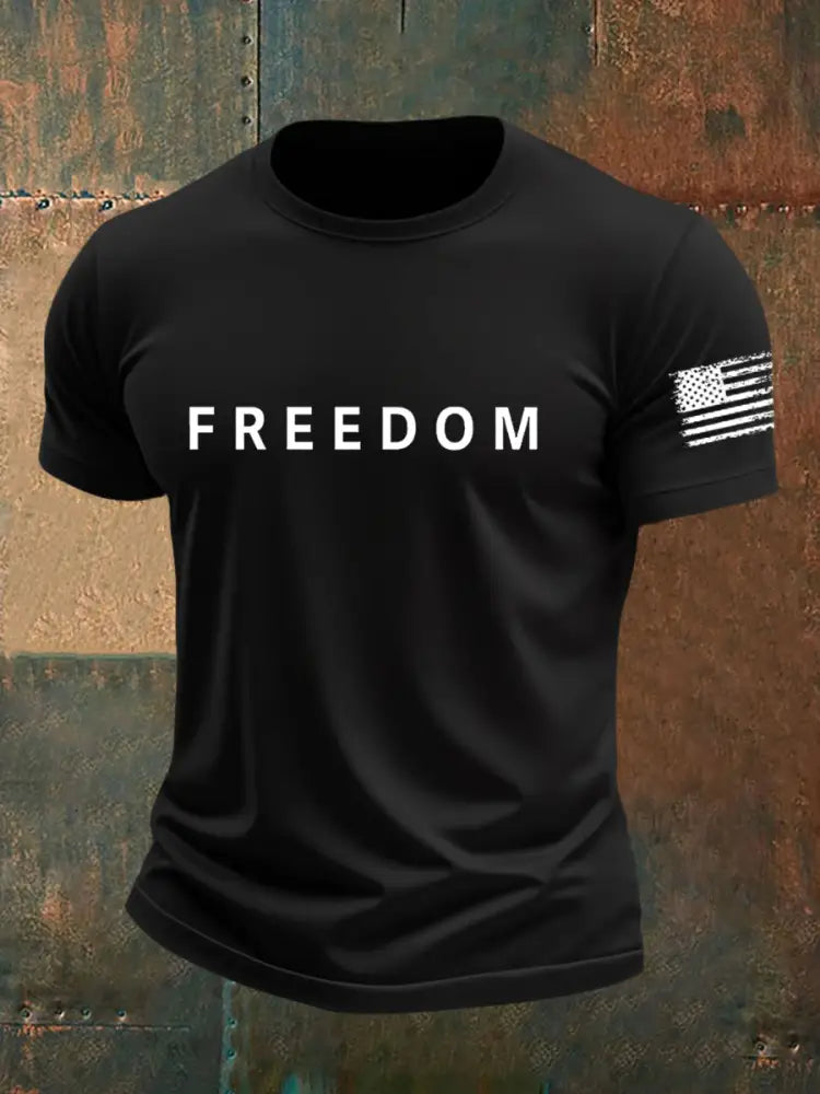 Men’s Freedom Is Not Free R.I.P Charlie Kirk Short Sleeve T-shirt Black / S