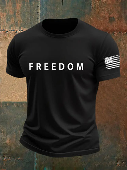 Men’s Freedom Is Not Free R.I.P Charlie Kirk Short Sleeve T-shirt Black / S