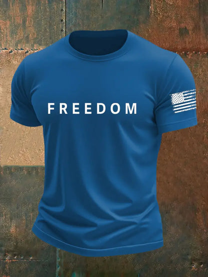 Men’s Freedom Is Not Free R.I.P Charlie Kirk Short Sleeve T-shirt Blue / S