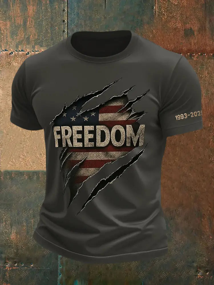 Men’s Freedom Is Not Free R.I.P Charlie Kirk Short Sleeve T-shirt Dark Gray / S