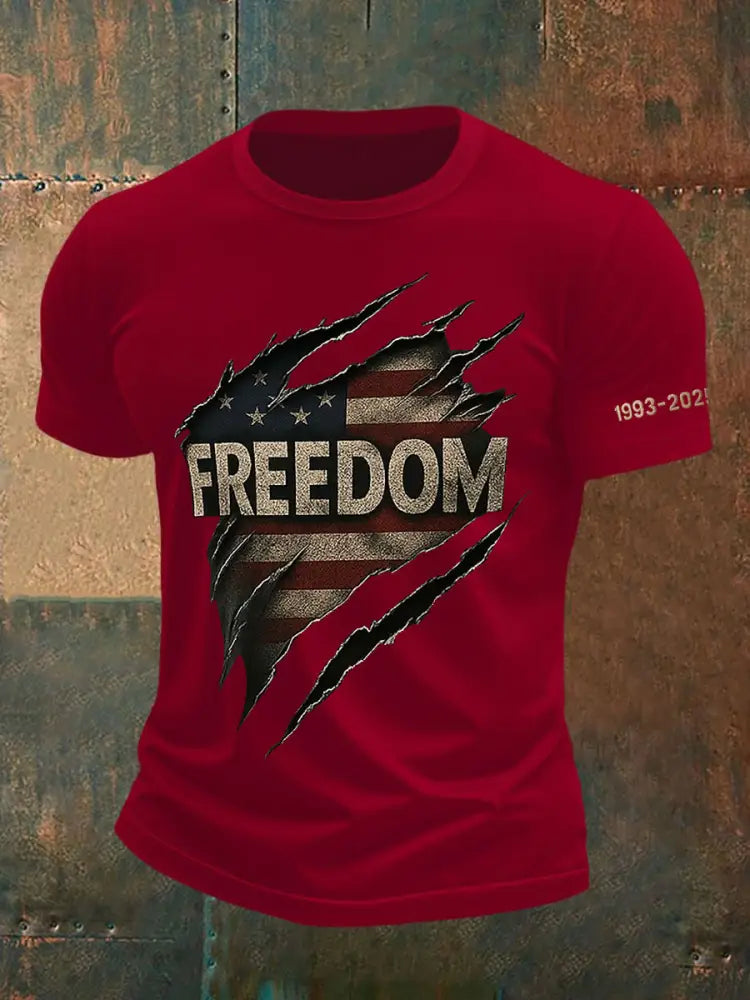 Men’s Freedom Is Not Free R.I.P Charlie Kirk Short Sleeve T-shirt Deep Red / S