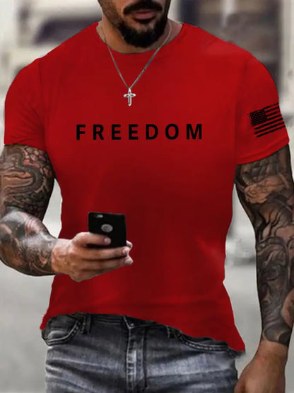 Men’s Freedom Is Not Free R.I.P Charlie Kirk Short Sleeve T-shirt Deep Red / S