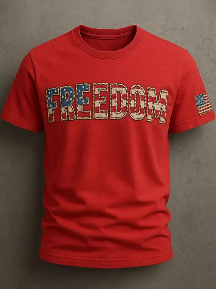 Men’s Freedom Is Not Free R.I.P Charlie Kirk Short Sleeve T-shirt Pure Red / S