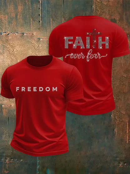 Men’s Freedom Is Not Free R.I.P Charlie Kirk Short Sleeve T-shirt Pure Red / S
