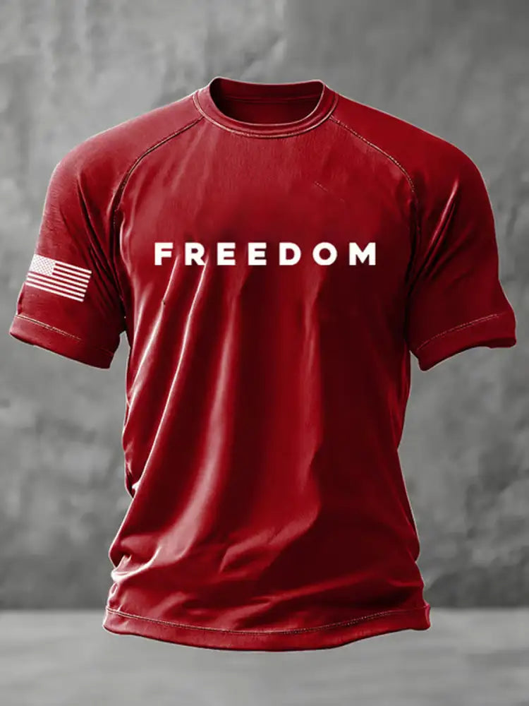 Men’s Freedom Is Not Free R.I.P Charlie Kirk Short Sleeve T-shirt Red / S