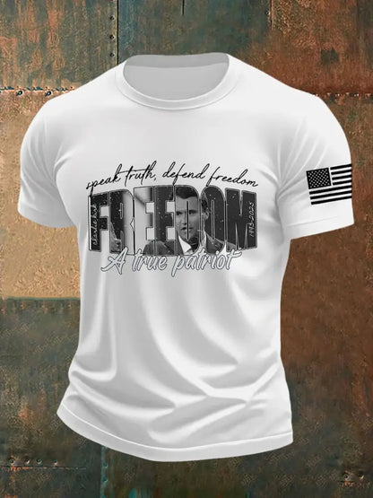 Men’s Freedom Is Not Free R.I.P Charlie Kirk Short Sleeve T-shirt White / S