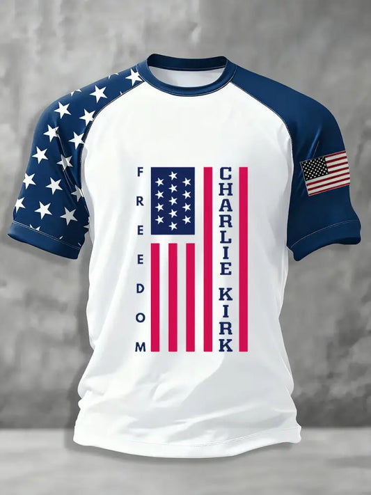 Men’s Freedom Is Not Free R.I.P Charlie Kirk Short Sleeve T-shirt White / S