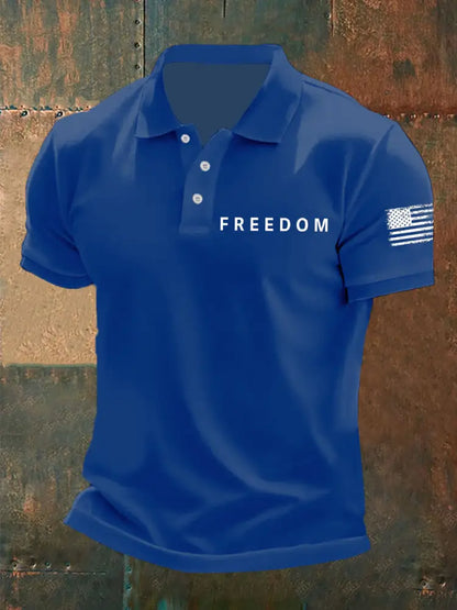 Men’s Freedom Is Not Free R.I.P Charlie Kirk Short Sleeve Top Blue / S