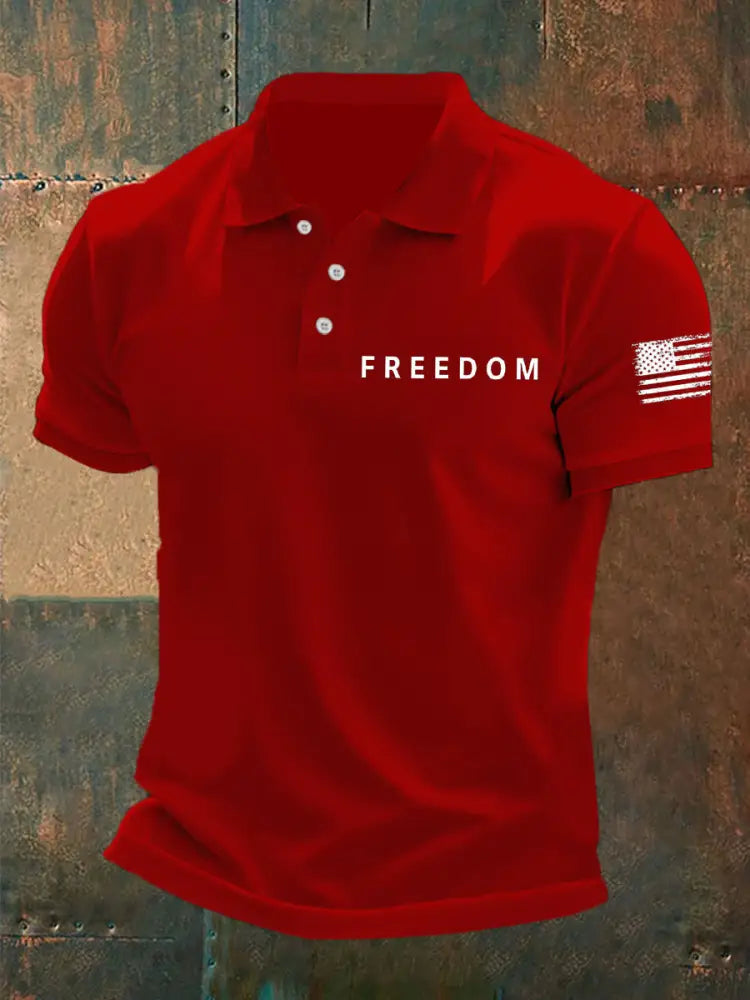 Men’s Freedom Is Not Free R.I.P Charlie Kirk Short Sleeve Top Red / S