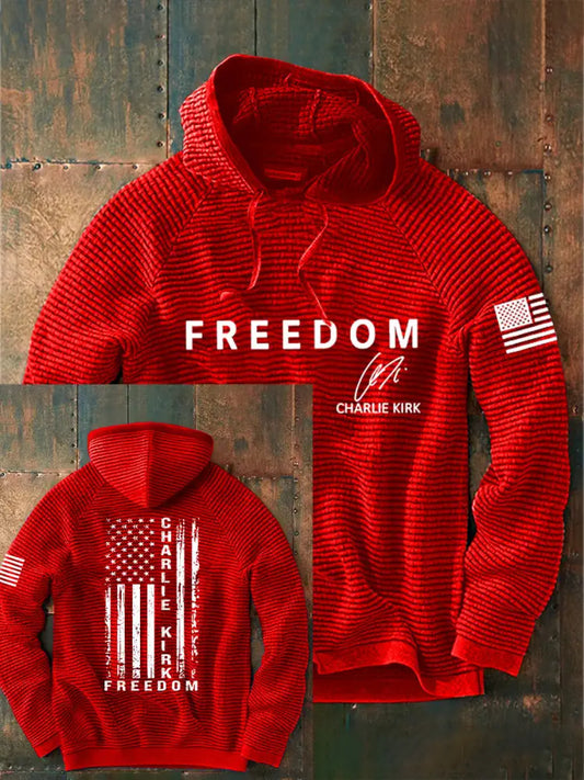 Men’s Freedom Is Not Free R.I.P Charlie Kirk Sweatshirt Hoodie Red / S
