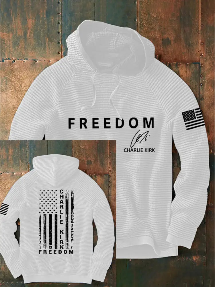 Men’s Freedom Is Not Free R.I.P Charlie Kirk Sweatshirt Hoodie White / S