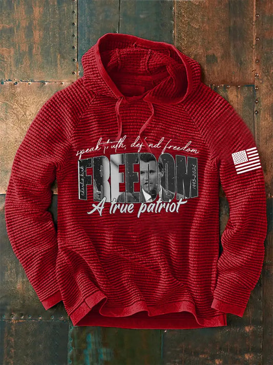 Men’S Freedom Is Not Free This is the Turning Point R.I.P Charlie Kirk Long Sleeve Hoodie Red / S