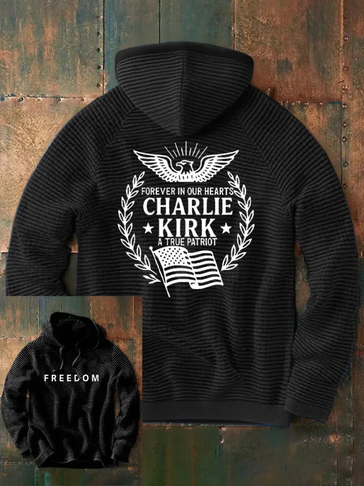 Men’S Freedom Is Not Free This is the Turning Point R.I.P Charlie Kirk V-Neck Ribbed Top Black / S