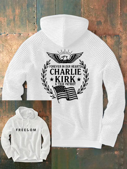 Men’S Freedom Is Not Free This is the Turning Point R.I.P Charlie Kirk V-Neck Ribbed Top White / S