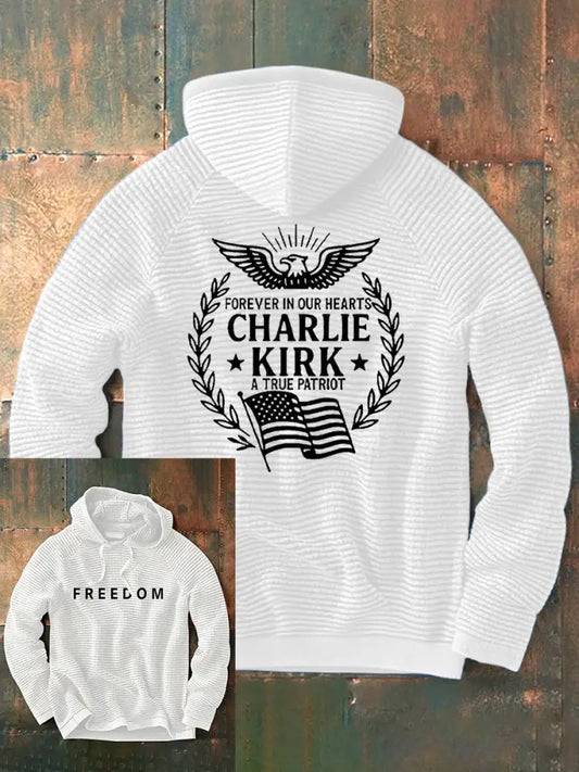Men’S Freedom Is Not Free This is the Turning Point R.I.P Charlie Kirk V-Neck Ribbed Top White / S
