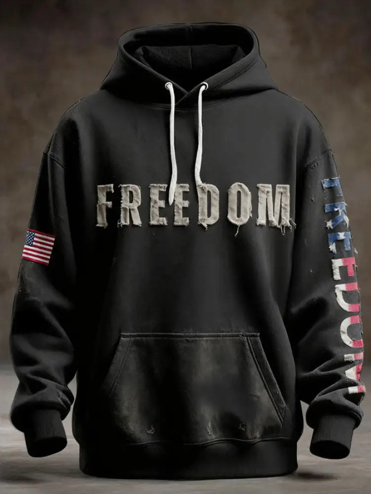 Men’s Freedom Patriot Printed Hoodie