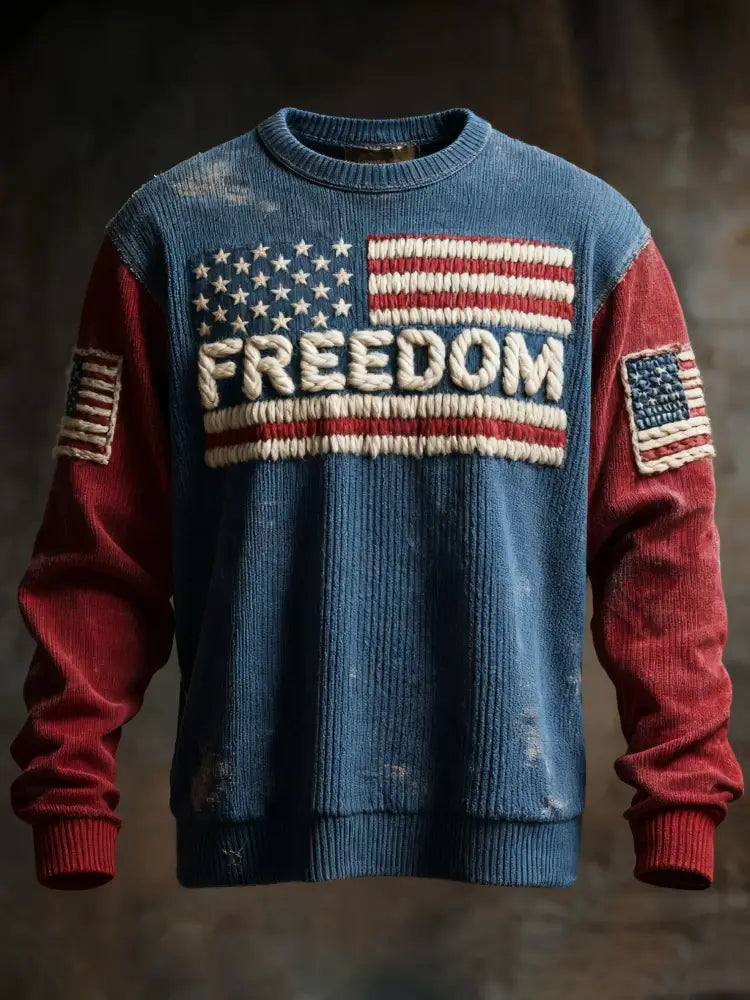 Men’s Freedom Printed Casual T-shirt As picture / S