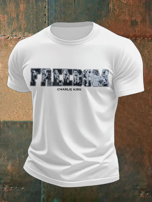 Men’s Freedom Printed T-shirt White / S