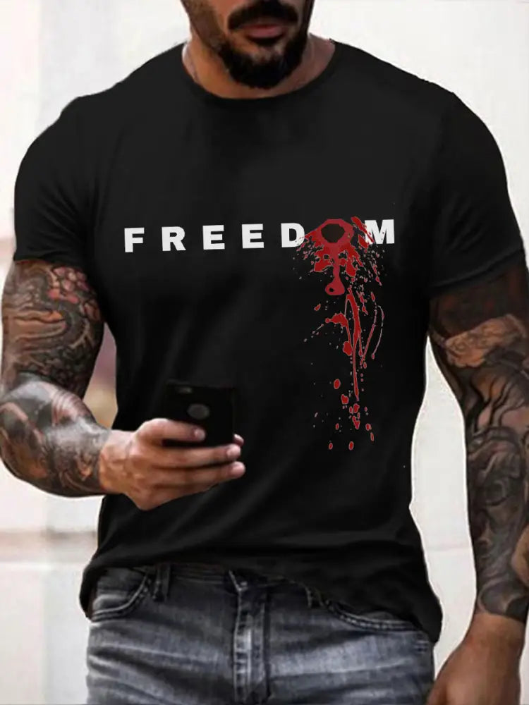 Men’s FREEDOM T-shirt Black / S