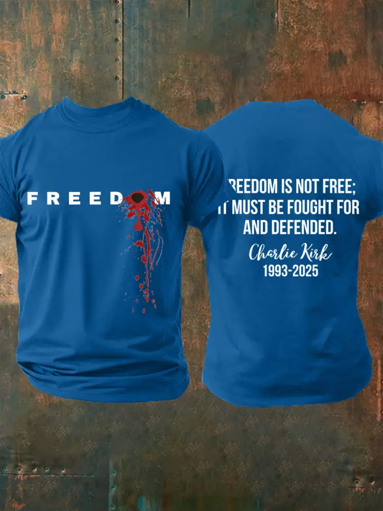 Men’s freedom t-shirt Blue / S