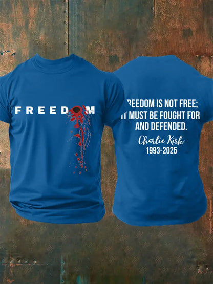 Men’s freedom t-shirt Blue / S