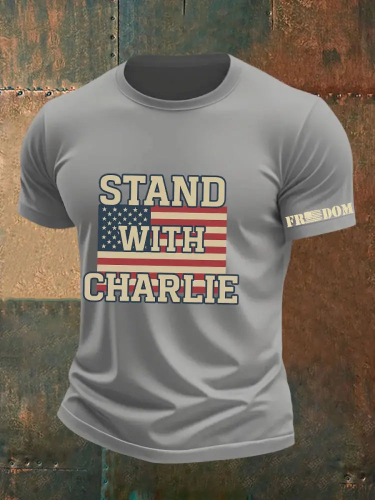Men’s FREEDOM T-shirt Light Gray / S