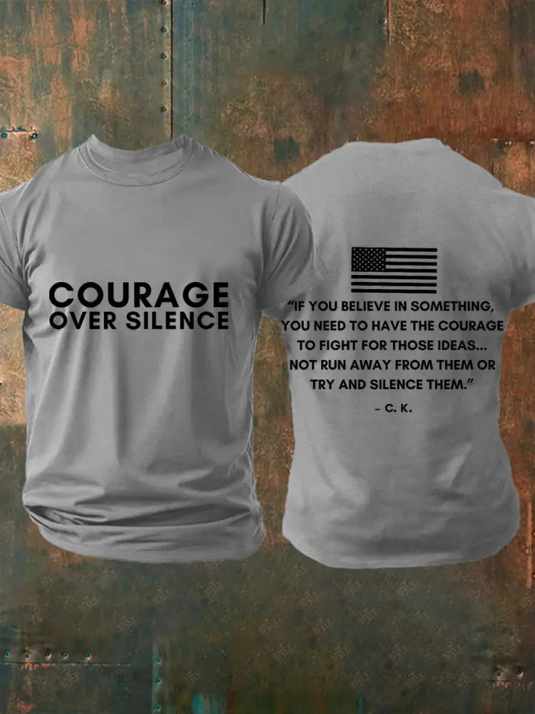 Men’s FREEDOM T-shirt Light Gray / S
