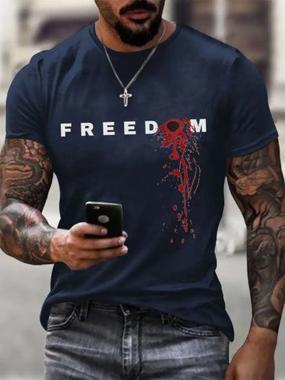 Men’s FREEDOM T-shirt Navy Blue / S