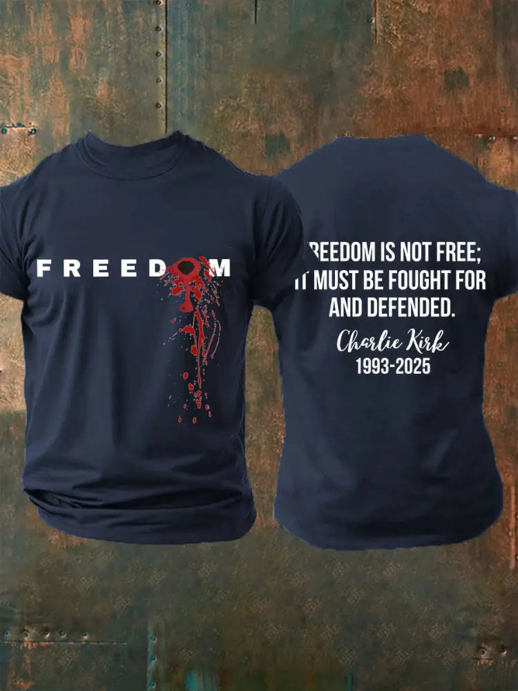 Men’s freedom t-shirt Navy Blue / S