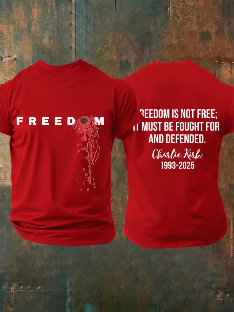 Men’s freedom t-shirt Pure Red / S