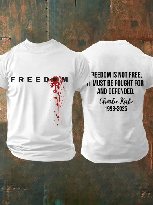 Men’s freedom t-shirt White / S