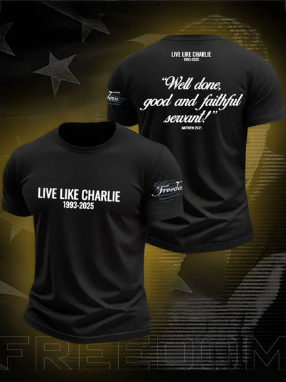 Men’s Freedom True Patriot Charlie Printed T-shirt Black / S