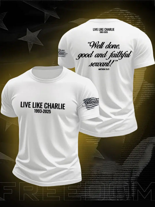 Men’s Freedom True Patriot Charlie Printed T-shirt White / S