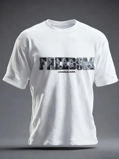 Men’s Freedom True Patriot Memorial Printed T-shirt