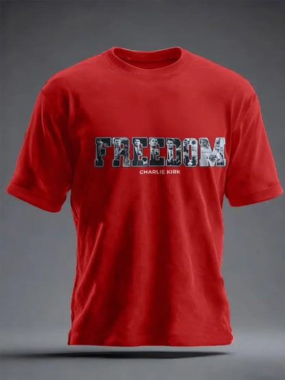 Men’s Freedom True Patriot Memorial Printed T-shirt