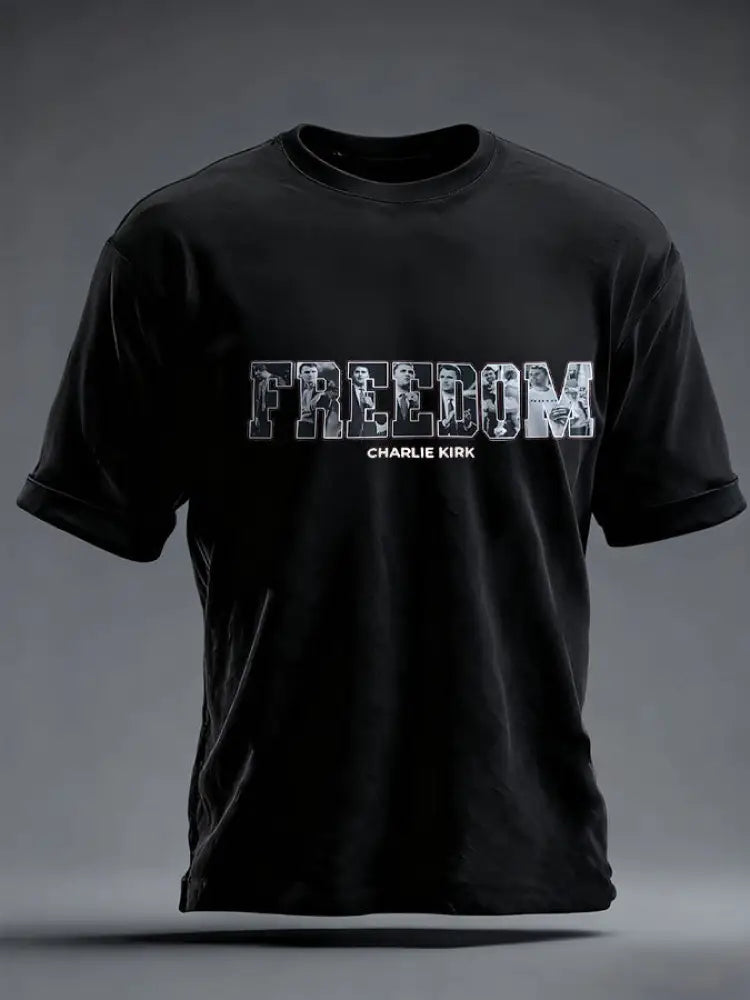 Men’s Freedom True Patriot Memorial Printed T-shirt