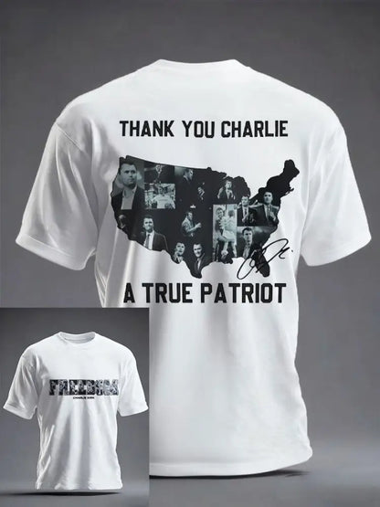 Men’s Freedom True Patriot Memorial Printed T-shirt White / S
