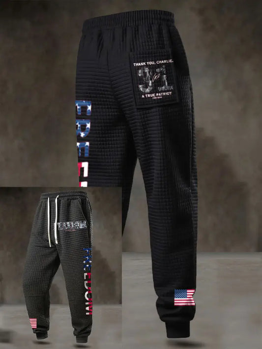 Men’s Freedom True Patriot Printed Pants Black / S