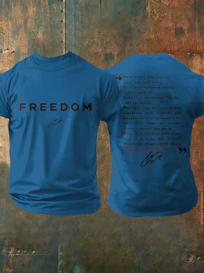 Men’s Freedom True Patriot Printed T-shirt Blue / S