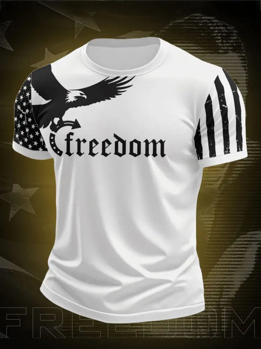 Men’s Freedom True Patriot Printed T-shirt White / S