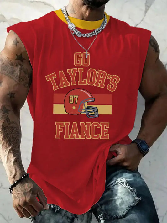 Men’s gym teacher and english teacher love story vest Red / S